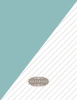 Notebook: Green & White Journal and Notebook for Women Notebook for Work Lined Journal Note Taking System for School and University 8.5 x 11 - 110 Line Pages - Journal, Notebook, Diary, Composition Bo 1700696963 Book Cover
