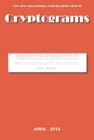 Cryptograms: April, 2019 1091613257 Book Cover