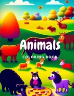 Animals Coloring Book Cute and Beautiful Animals Coloring Book B0CFCRV4GL Book Cover