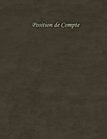 Position de Compte: carnet de compte 108904349X Book Cover