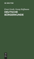 Deutsche Brgerkunde 3737225060 Book Cover