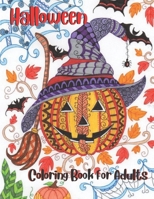 Halloween Coloring Book For Adults: B09DMW5677 Book Cover