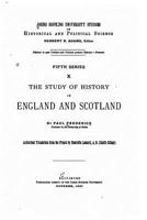 The Study Of History In England And Scotland (1887) 3743346222 Book Cover