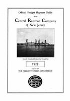 Official Freight Shippers Guide of the Central Railroad of New Jersey 1927 1732119198 Book Cover