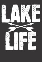 Notebook: College Ruled 6x9 120 Pages Lake Life 1082255203 Book Cover