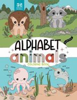 Alphabet Animals Coloring Book for Kids: Fun Animals in their Habitat from A to Z with Lowercase Letter Construction for Preschoolers and Kindergarten-aged kids 1733036954 Book Cover