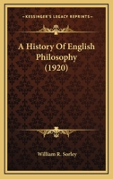 A History of English Philosophy 0548712603 Book Cover