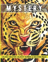 Mystery colors creative color by number & discover magic: Stress Relieving Patterns Color by Number Adult Coloring Book Mystery Color B09SP43CQG Book Cover