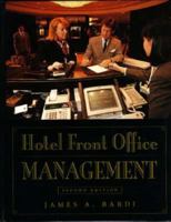 Hotel Front Office Management 0470637528 Book Cover