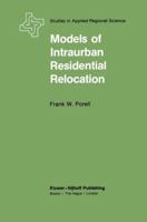 Models of Intra-Urban Residential Relocation 0898380898 Book Cover