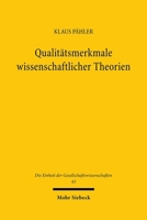 Qualitatsmerkmale Wissenschaftlicher Theorien: Zur Logik Und Okonomie Der Forschung 3169448471 Book Cover