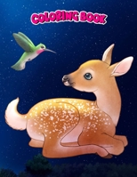 Coloring Book: Chiwowy's Hummingbird and the fawn, Children Coloring Book, 100 Pages to Color B096TL7JYG Book Cover