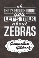 Composition Notebook: 110 Blank Lined Papers - 6x9 Personalized Customized Elephant Composition Notebook Journal Gift For Zebra Lovers 1675377855 Book Cover