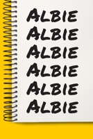 Name Albie A beautiful personalized: Lined Notebook / Journal Gift, Notebook for Albie,120 Pages, 6 x 9 inches, Gift For Albie, Personal Diary, Albie, Personalized Journal, Family Notebook, Customized 1677072253 Book Cover