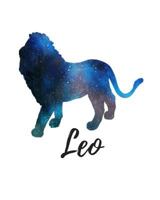 Leo: Leo Sketch Book Blue Midnight Sky 1727688945 Book Cover