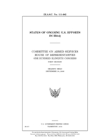 Status of ongoing U.S. efforts in Iraq 1692817353 Book Cover