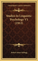 Studies In Linguistic Psychology V1 1166951537 Book Cover