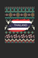 Ugly Christmas Sweater - Thailand Flag: Dotted Bullet Notebook - Christmas Gift for Kids, Women, Men Girls And Boys 1707172625 Book Cover