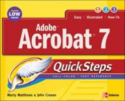 Adobe Acrobat 7.0 QuickSteps (Quicksteps) 0072260327 Book Cover