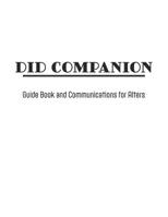 DID Companion: Guide Book and Communications for Alters 1989620043 Book Cover