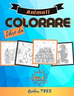 Libro da colorare animali - Vol 4: libro da colorare per bambini - antistress - Ottimo regalo - libro di attività per bambini 4-9 anni B08GLKD8YR Book Cover