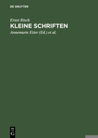 Kleine Schriften 3110084104 Book Cover