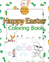 Happy Easter Coloring Book for Kids Under 10 1034499149 Book Cover