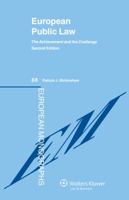 European Public Law: The Achievement and the Challenge 9041147446 Book Cover