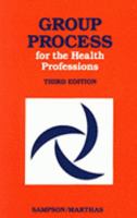 Group Process for Health Professions 0827343523 Book Cover