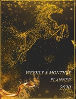 Weekly & Monthly Planner 2020: Horse Academic Planner and Organizer Large 8.5 x 11, Calendar Schedule + Agenda 12 Month with To Do List for School, Student and Teacher 1699851573 Book Cover