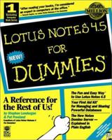 Lotus Notes 4.5 for Dummies 0764501852 Book Cover
