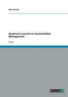 Empirical research on Sustainability Management 3638820289 Book Cover