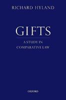 Gifts A Study in Comparative Law 0199843481 Book Cover