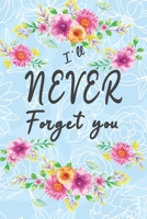 Password book with alphabet tabs I'll Never Forget you: To Protect Usernames and Passwords Login and Private Information Keeper Large Format Internet Address Journal And Logbook Notes Flexible Detail  170816250X Book Cover