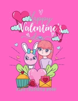 Happy Valentines Day Kids Coloring book: VALENTINES DAY KIDS COLORING BOOK B08RKN1NH9 Book Cover