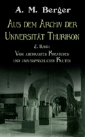 Aus dem Archiv der Universität Thurikon: 2. Band: Von aberranten Kreaturen und unaussprechlichen Kulten (German Edition) 3758319048 Book Cover