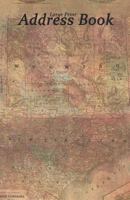 Large Print Address Book : Vintage Map of Wyoming Area, 5. 5 X 8. 5 Inch, Organize Family, Friends and Contacts in One Convenient Place, Ideal for Geography Teachers and Those Who Love Wyoming 1790780756 Book Cover
