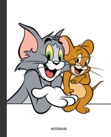 Notebook: Cartoon Tom and Jerry Soft Glossy Cover Graph Paper Pages Book 7.5 x 9.25 Inches 110 Pages 1692447076 Book Cover