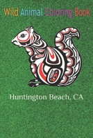 Wild Animal Coloring Book: Native American Tribal Squirrel California Huntington Beach An Coloring Book Featuring Beautiful Forest Animals, Birds, ... Wildlife for Stress Relief and Relaxation ! B08NF2Z83D Book Cover