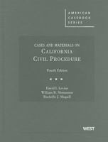 Cases and Materials on California Civil Procedure, Second Edition (American Casebook Series) 0314180117 Book Cover