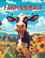 Farm Animals Coloring Book For Kids: Fun and Easy Pages to Colour B0C7T1Q3Z1 Book Cover