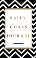 Daily Goals Journal - Planning My Day - Gold Black Strips Cover 1714558304 Book Cover