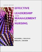 Effective Leadership and Management in Nursing 0201062089 Book Cover