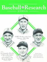 The Baseball Research Journal (BRJ), Volume 15 0910137269 Book Cover