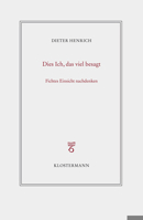Fichtes Ursprungliche Einsicht 3465043170 Book Cover
