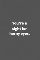 You're a sight for horny eyes. Funny Blank Lined College Ruled Notebook Journal Size 6 x 9: Funny Blank Lined College Ruled Notebook Journal Size 6 x 9: Funny Blank Lined College Ruled Notebook Journa 1660751098 Book Cover