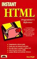 Instant HTML Programmer's Reference Html 1861000766 Book Cover