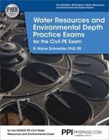 Water Resources and Environmental Depth Practice Exams for the Civil PE Exam 1591263964 Book Cover