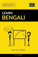 Learn Bengali - Quick / Easy / Efficient: 2000 Key Vocabularies 1090271123 Book Cover