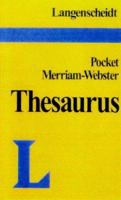 Langenscheidt Merriam-Webster Pocket Thesarus 0887292194 Book Cover